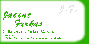 jacint farkas business card